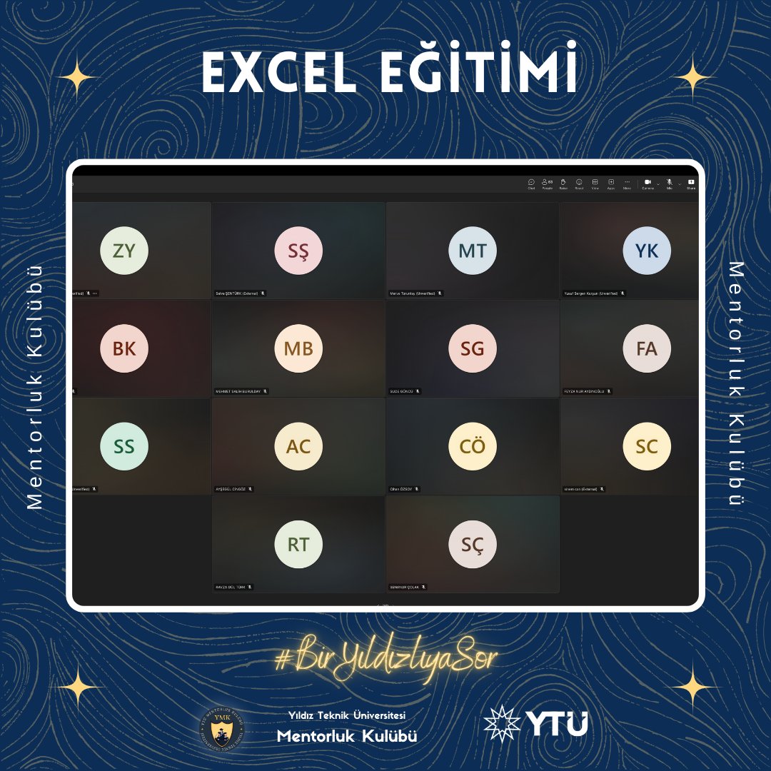 Excel Eğitimi’ni tamamladık. 💫
Başta değerli mentorumuz Melis Ece Korkmaz ve katılan tüm üyelerimize teşekkür ederiz. ⭐️
Bir sonraki eğitimde #biryıldızlıyasor’mak için sabırsızlanıyoruz!!

#ytü #yıldızteknik #ymk #mentorluk #ytümentorlukkulübü #yıldıztekniküniversitesi #yıldız