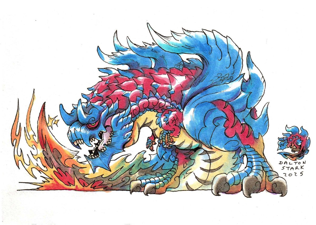 daltondoodles's tweet image. The Great Glavenus ⚔️🔥 #MonsterHunter