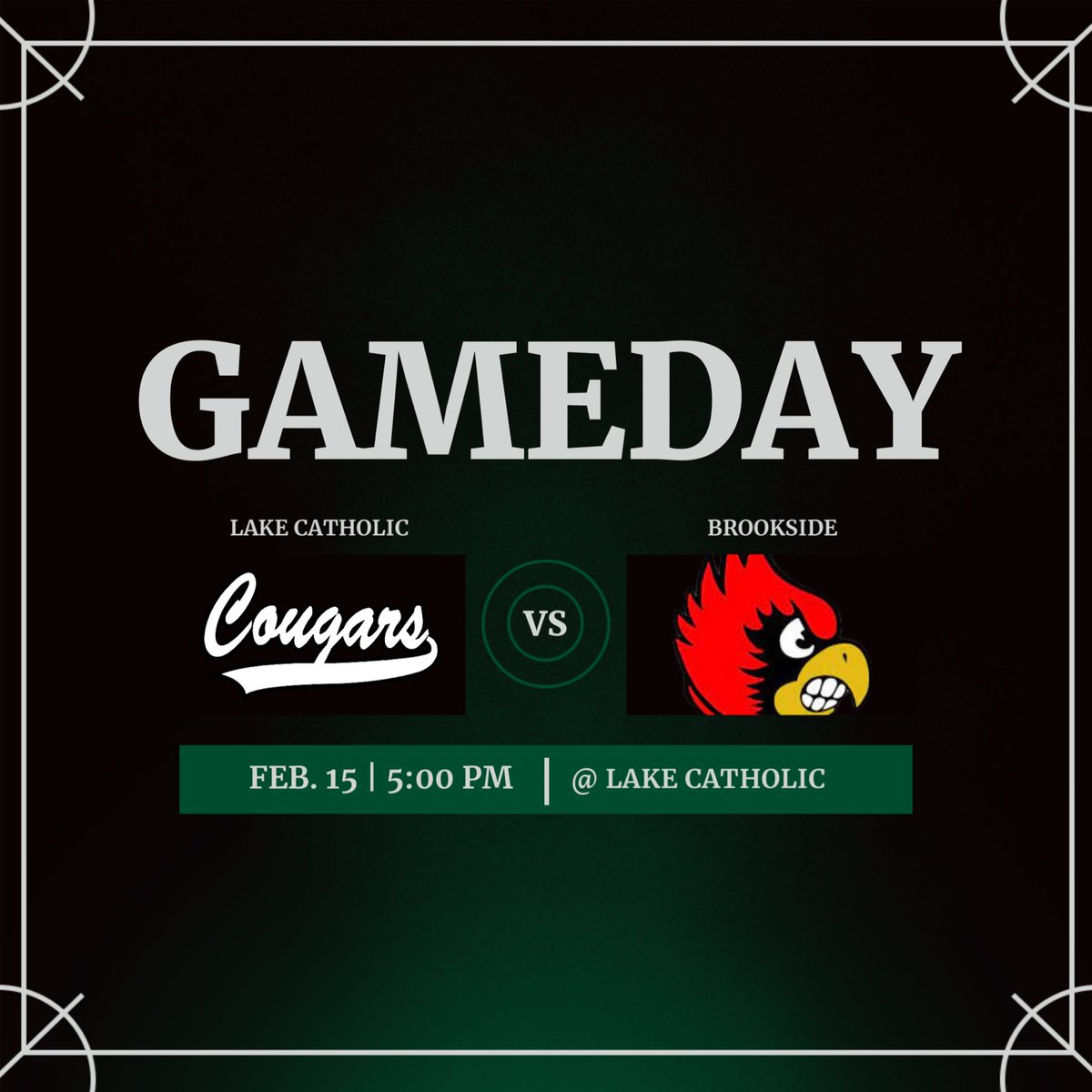 Lake Catholic Girls Basketball (@ladycougarhoops) on Twitter photo ❗️GAME DAY❗️
Playoffs are officially here! Sectional FINAL tonight at home!
🆚 <a href="/BrooksideCards/">Brookside Cardinals</a>
⏰ 5pm
📍 HOME!
🎟️ ohsaa.org/tickets
🖥️ youtube.com/@lccougarathle…
#GoCougars #whateverittakes #together ❗️GAME DAY❗️
Playoffs are officially here! Sectional FINAL tonight at home!
🆚 <a href="/BrooksideCards/">Brookside Cardinals</a>
⏰ 5pm
📍 HOME!
🎟️ ohsaa.org/tickets
🖥️ youtube.com/@lccougarathle…
#GoCougars #whateverittakes #together