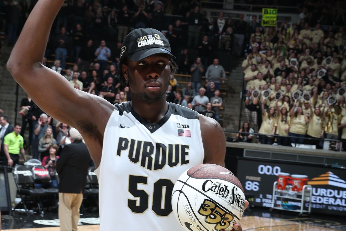 It’s Caleb Swanigan day in Mackey Arena.

It’s an incredible gesture by #Purdue to honor one of the greatest to ever wear the uniform.

The world misses you, 50.

Rest easy, Biggie. And as always — Boiler Up.