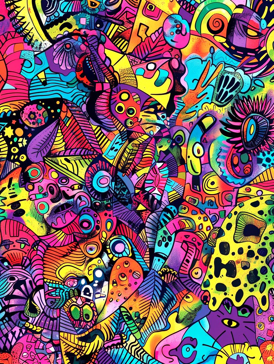 💖 Sold !💕 
 
Wow <a href="/Nemezizme/">NemezizMe cryptosphere</a> !! Thank you for collecting my "Colorful mess" 💖 !! 
 
Really appreciate it, happy you like this piece like me !! 💖🙏!!