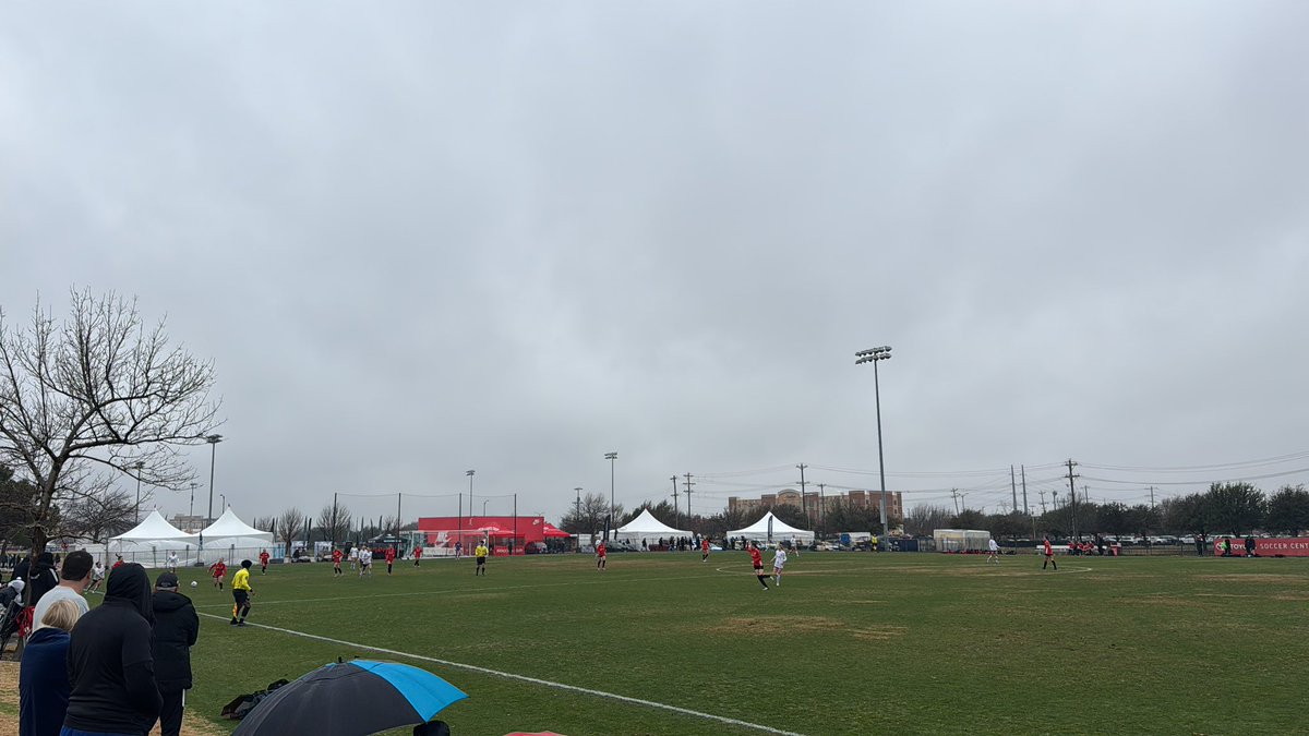 Beautiful day for futbol at #ECNLTX. Definitely not Padre weather!