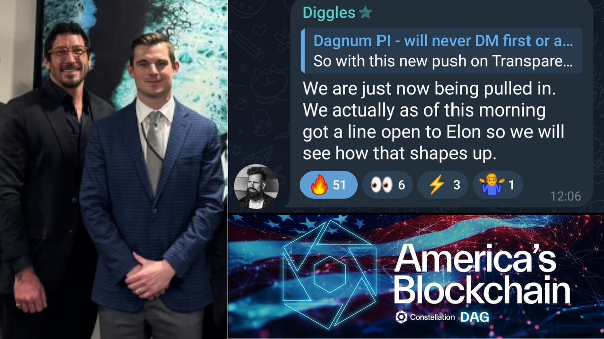 Meanwhile back in reality 

<a href="/Conste11ation/">Constellation Network</a> $DAG was at this meeting and is also currently the only blockchain solution that is federally approved

Bo Hines with <a href="/BenJorgensen/">benjamin jorgensen</a> 👇