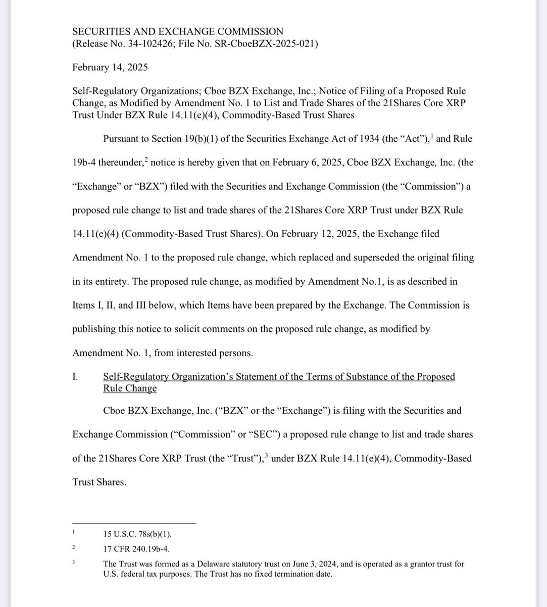 🚨BREAKING: The SEC has officially and legally declared that #XRP is not a security!