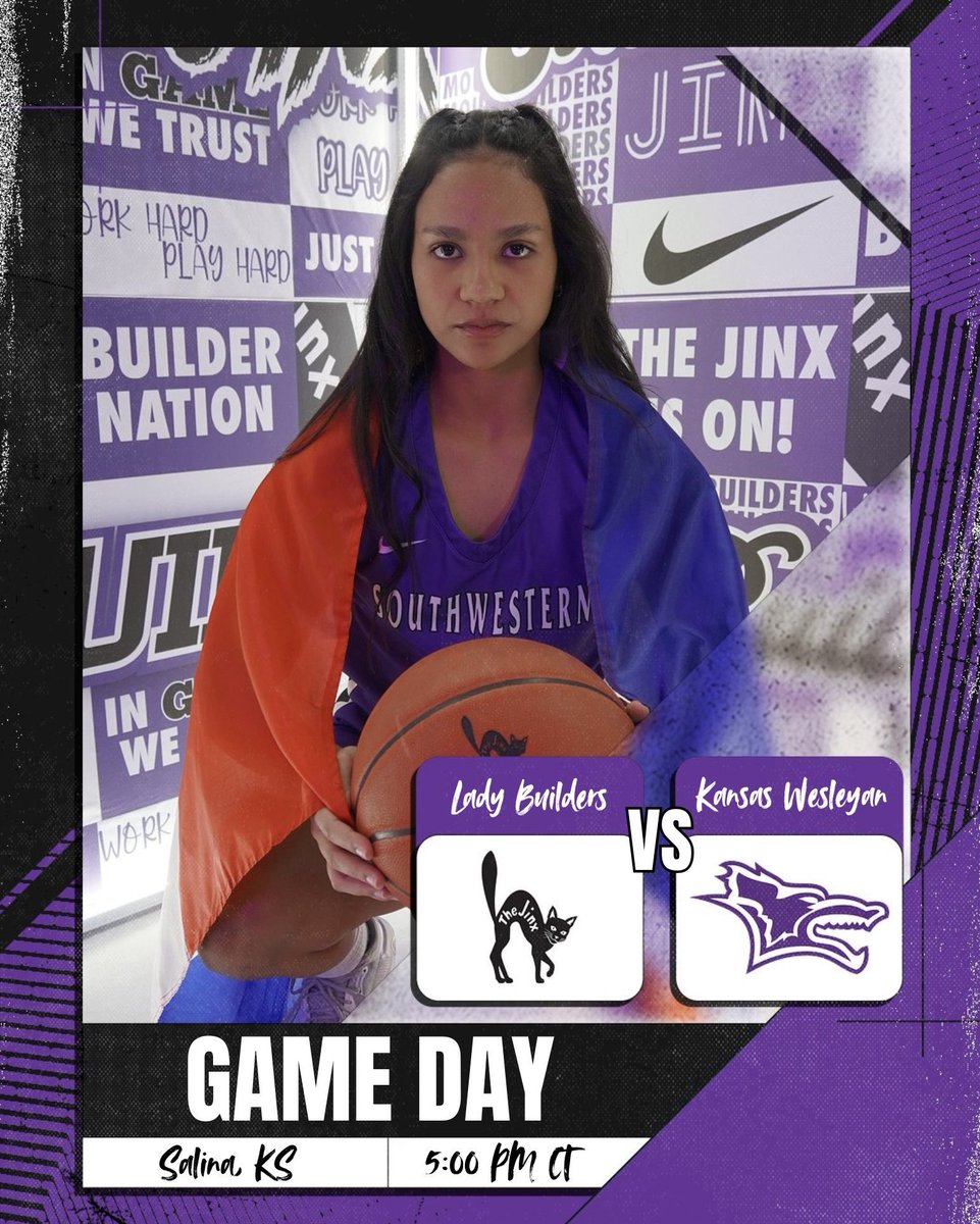 🤍💜 LBB GAME DAY 💜🤍

🆚 Kansas Wesleyan University
📍 Salina, KS 
⏰ 5:00 PM CT
🎥 kcacnetwork.com/southwesternks/