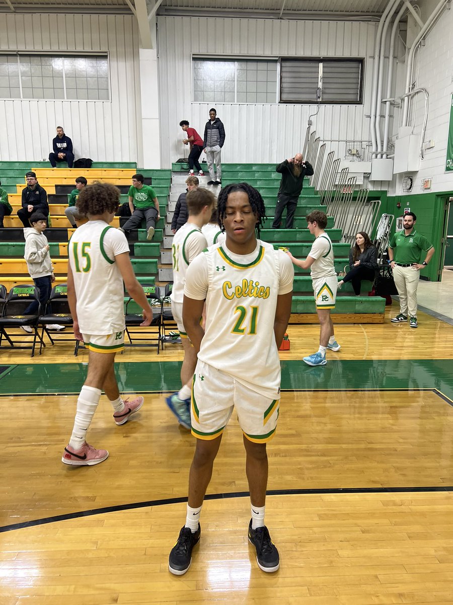 Class of 2027 6’1” PG <a href="/AJRay21/">AJ Rayford QB</a> of <a href="/ProviBasketball/">Providence Catholic Basketball</a> comes off the bench in 🏀 . I’ve been told he’s a monster dual threat QB on the 🏈 field at a 🏈 school. He made two clutch plays late last night in win over <a href="/DeSales_BB/">St. Francis De Sales Boys BB</a> Only 2 pts was the game winner. Then game clinching steal.