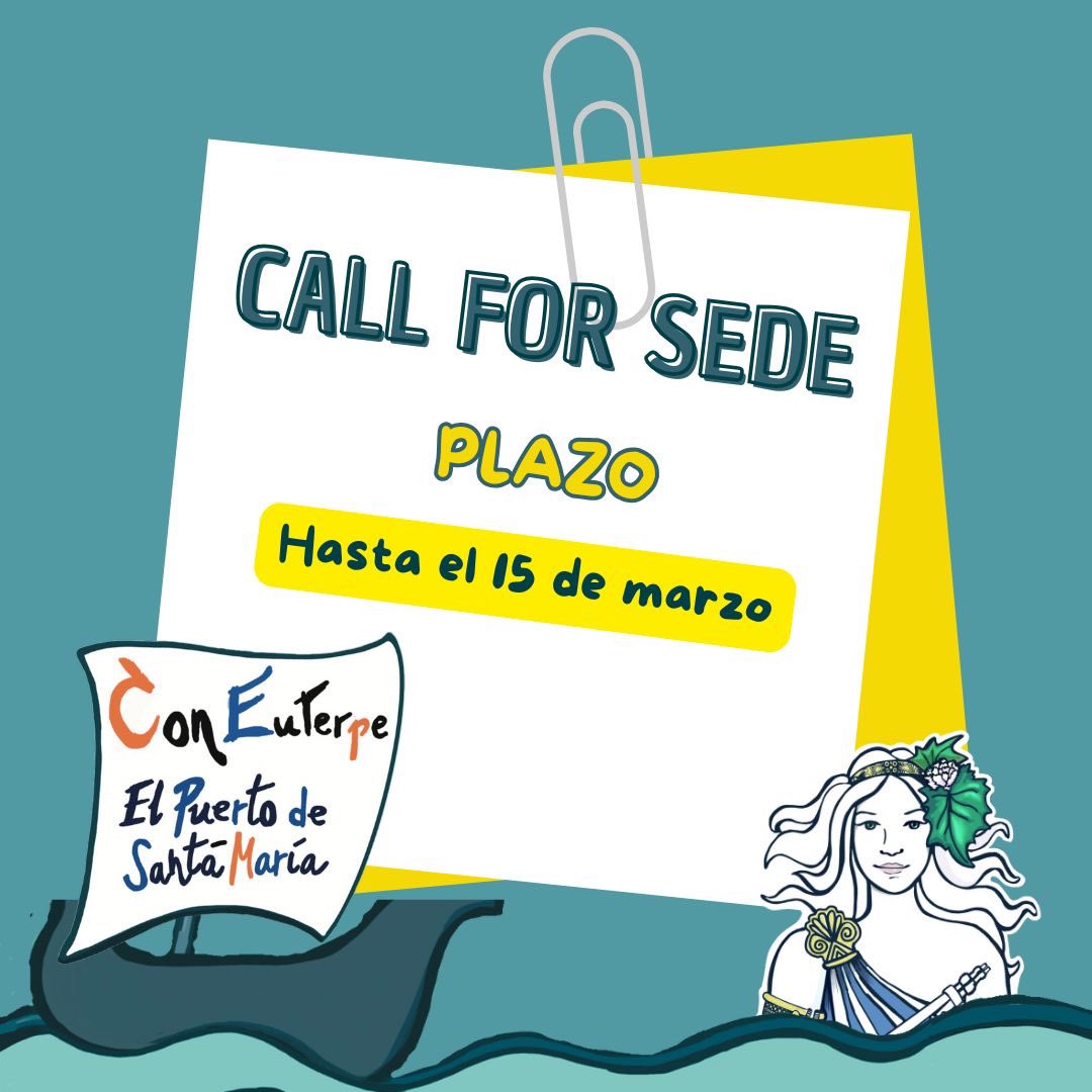 📣ABIERTO EL PLAZO PARA CALL FOR SEDE

¿Quieres organizar el siguiente Congreso Con Euterpe? 🖖🏻¿Tienes un buen equipo de trabajo?🎶

¡No pierdas tiempo! Presenta tu candidatura antes del 15 d marzo 

➡️congresoconeuterpe.es/call-for-sede-…

#ElPuertoConEuterpe
#yoconeuterpe
#nosimportalamúsica