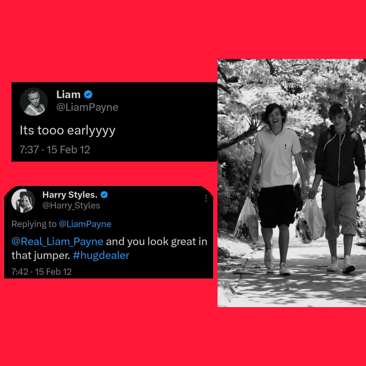 KStomska's tweet photo. 13 yrs ago today we were blessed with this cute Lirry exchange
Harry's #hugdealer feels so much more meaningful πβ€οΈπβ€οΈ
I attached one of my fav of pictures of Lirry
#Lirry #throwback #randomtweet #nostalgia #memories #LiamPayneForever https://t.co/dfHSi6vcJ3