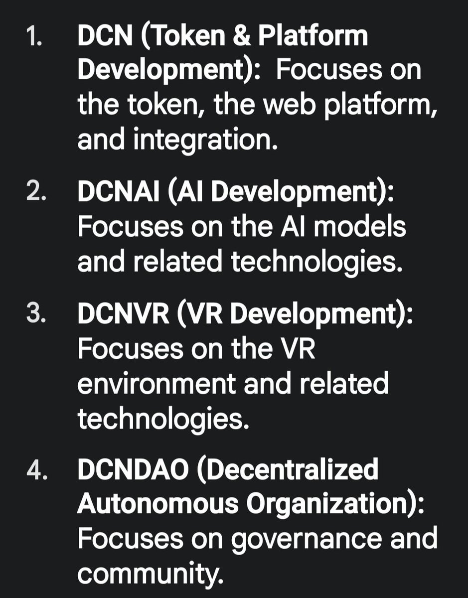Crypto_Y0ga's tweet image. Four teams, one name. $DCN