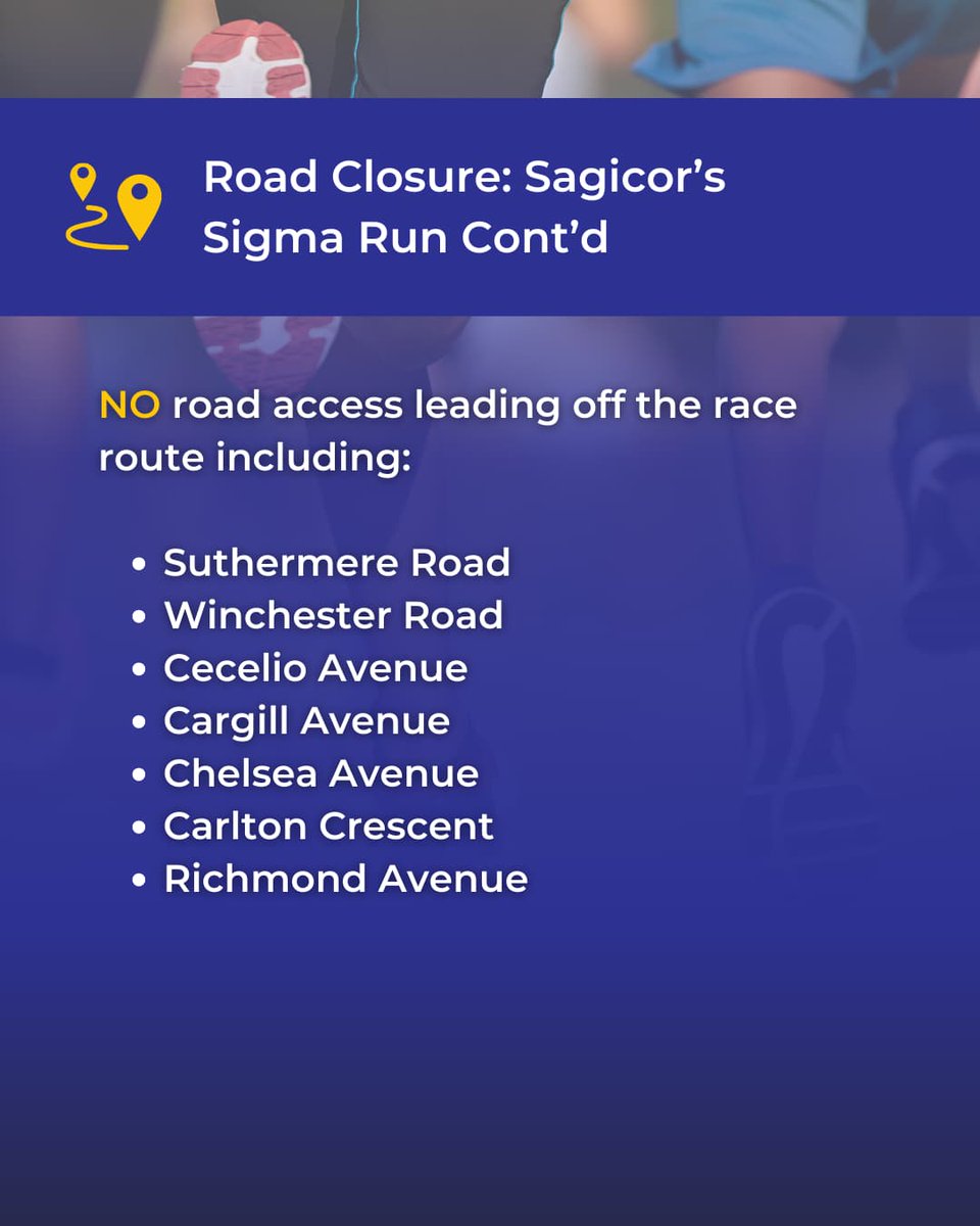 JISNews's tweet photo. Traffic Changes Alert! ⚠️
The Sagicor Group is set to host its annual charity event, the Sigma Run, on Sunday, February 16, 2025! 🏃♂️
As thousands hit the streets for a great cause, be sure to plan ahead for road closures.
Swipe to see the changes!
#SigmaRun2025 #RunForACause #RoadClosureUpdate