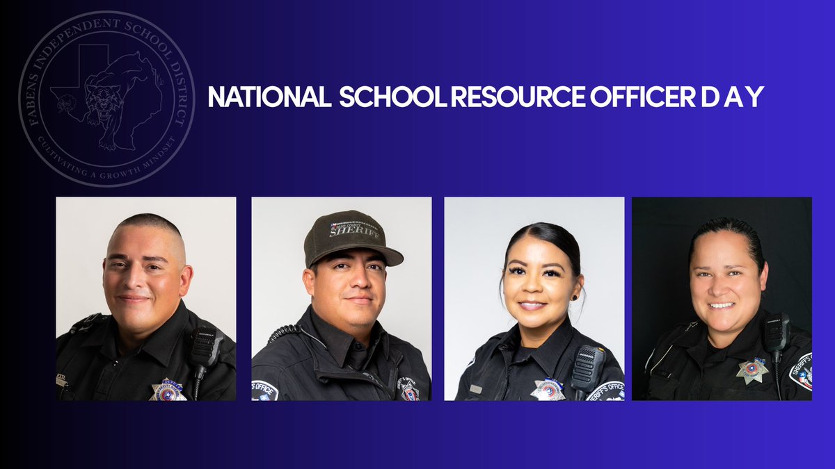 Today, we recognize the dedication and commitment of our school resource officers who work tirelessly to keep our campuses safe. Thank you for your service and for building positive relationships with our students! 

#NationalSchoolResourceOfficerDay #SmallTownTough