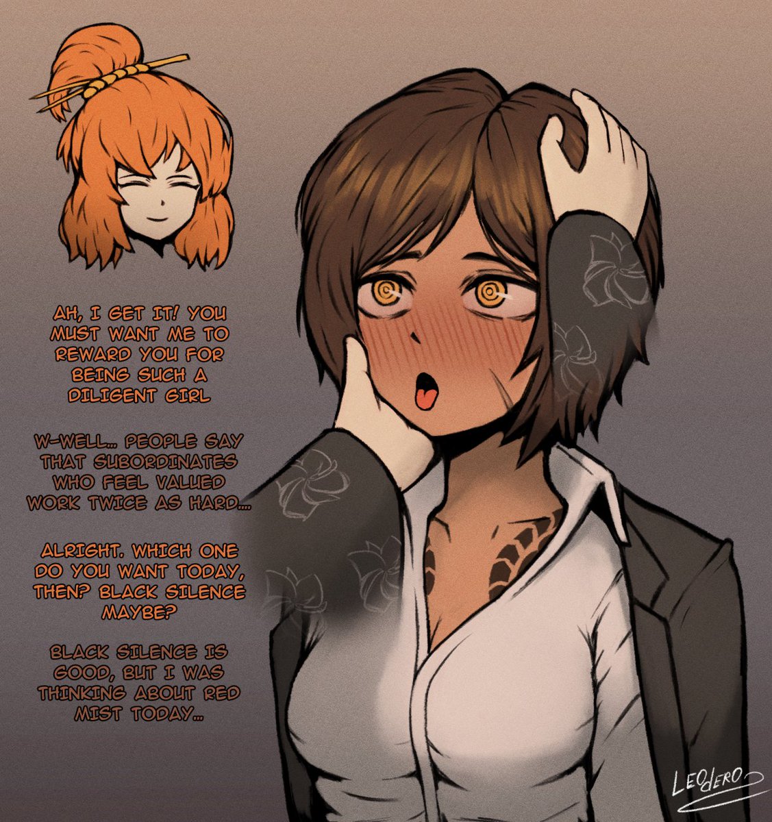 Leoderorero's tweet photo. Outis loves her captain https://t.co/ik8lbvlB0T