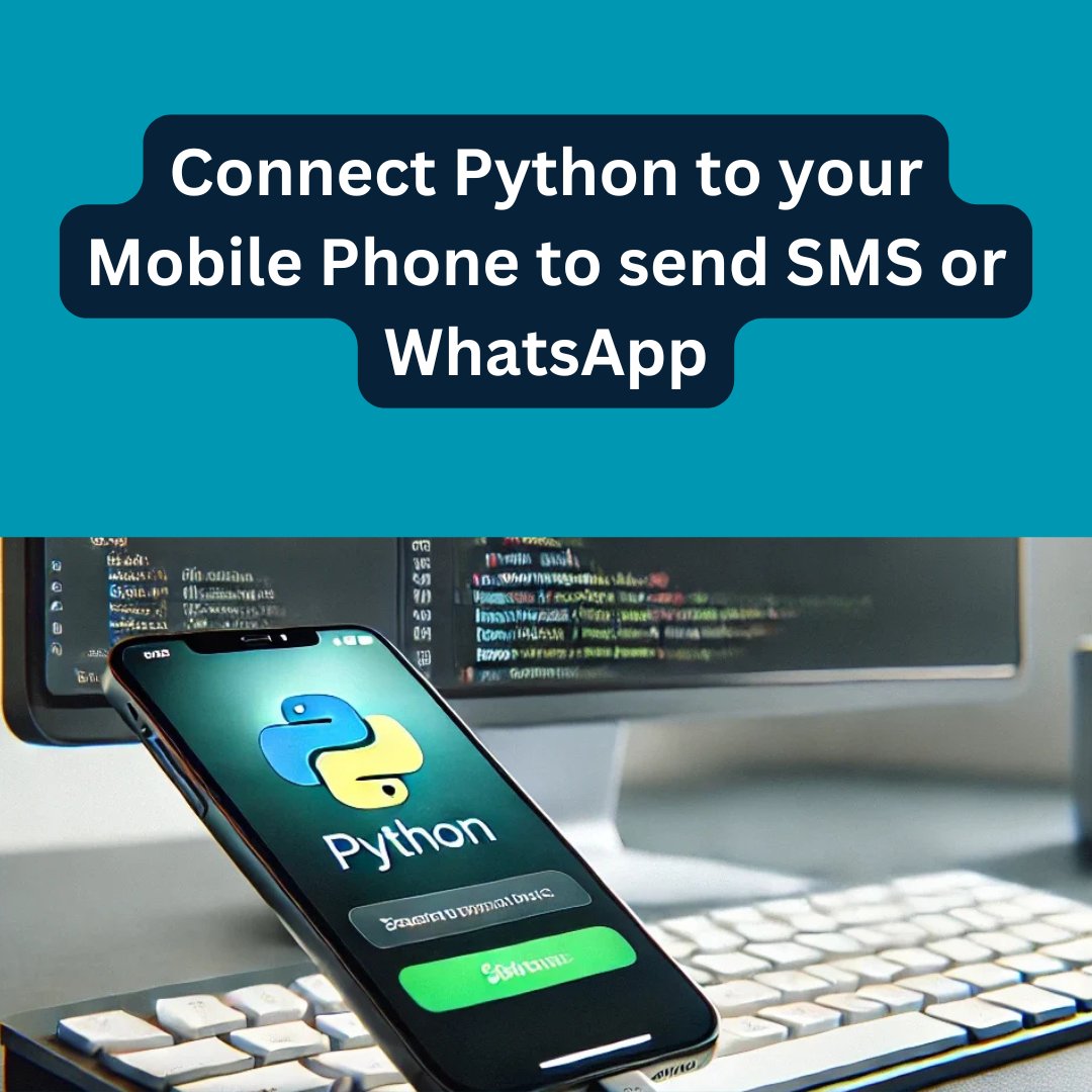 smsmobileapi's tweet image. Connect Python to your Mobile Phone to send SMS or WhatsApp 🚀
.
.
.
Transform Your Phone into an SMS and WhatsApp Gateway with SMS Mobile API
Easily send and receive SMS and send WhatsApp messages directly from your mobile phone using Python.
#ConnectPython #SMSMobileAPI