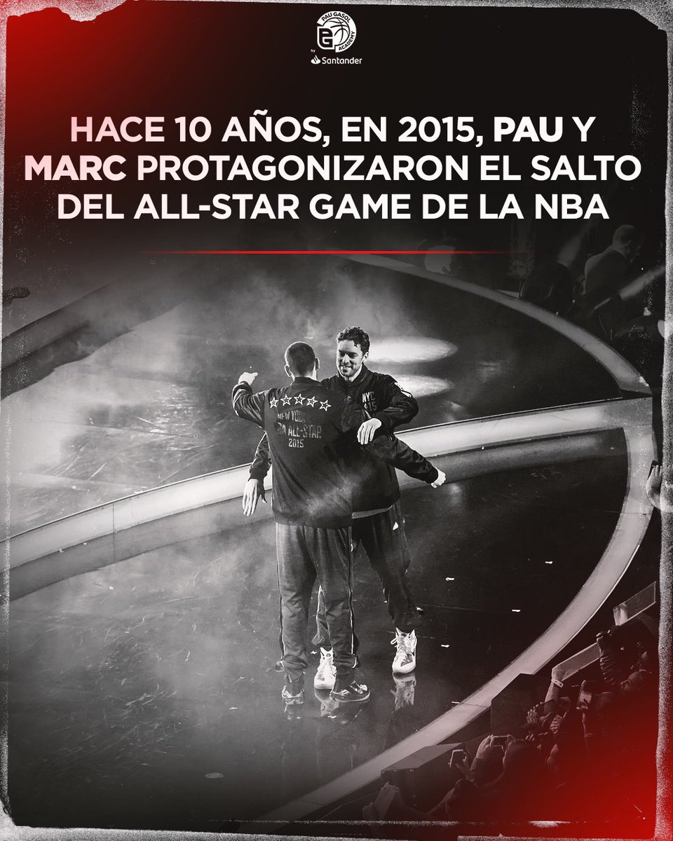 PauGasolAcademy's tweet photo. Un momento que no olvidaremos nunca. 10 años de #UnSaltoParaLaHistoria ♾️

#nbaallastar #allstar #paugasol #gasol #basketball https://t.co/6NRJZFFPf9