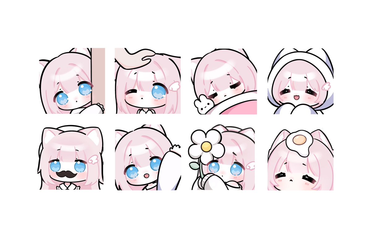 🤍 Emote raffle 🤍

2 winners - wins one emote of their choice 

Rules :
- Like + follow + RT 
Optional :
- Comment if u wanna be pinged for the opening of my emote comms  
- Comment ur reference

Ends 24 hrs !
