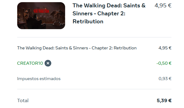DanielShka's tweet photo. 🔥 PRECIO HISTORICO,APROVECHA! 🔥

👍 WALKING DEAD 2 SAINT AND SINNER RETRIBUTION a 5.30€
💝 Más descuentos en https://t.co/TJRLq6GZuc
(Incluye CROSSBUY - Version PC y QUEST - )

https://t.co/F60BJprqed https://t.co/Xd6CMWTJ8Q