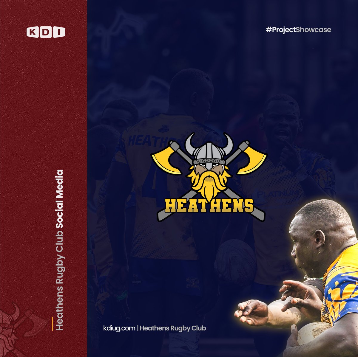 🏉 Elevating <a href="/HeathensRFC/">HEATHENS RUGBY CLUB</a> 🏆

As the 2025 Uganda Rugby Season kicked off, we designed social media templates for Heathens Rugby Club, the reigning 2024 champions.

Our designs cover:
✔ Match Day &amp; Full-Time Updates
✔ Next Game Alerts
✔ Team Lineups &amp; Player Highlights
✔