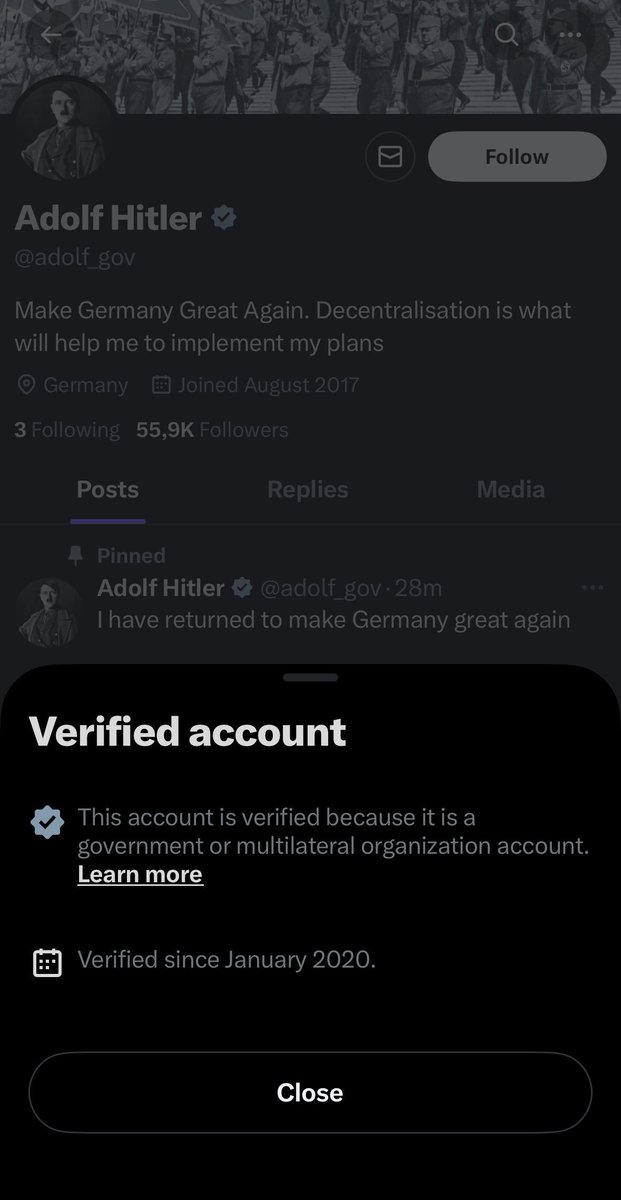 Could someone at <a href="/X/">X</a> please tell me how a verified Indian government account that was hacked over a month ago and used to first launch a crypto scam while impersonating the FBI and then decided to become Adolf Hitler has not raised a single red flag in your organization?