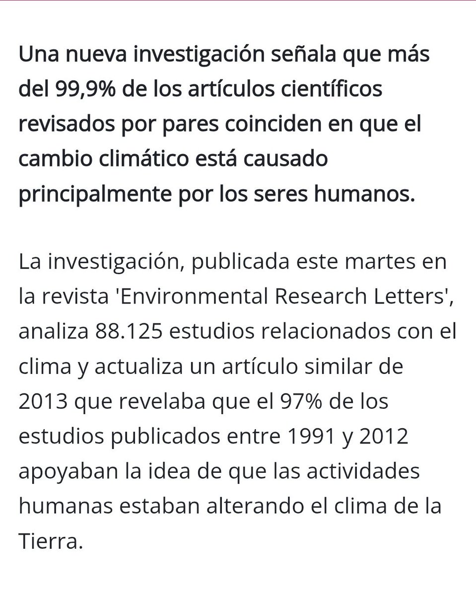 Os traigo una noticia de hace cuatro años. De ese 99.9% de "científicos" que dicen que el cambio climático es provocado por los humanos, ¿qué porcentaje sería financiado por USAID u organismo similar?

servimedia.es/noticias/19312…