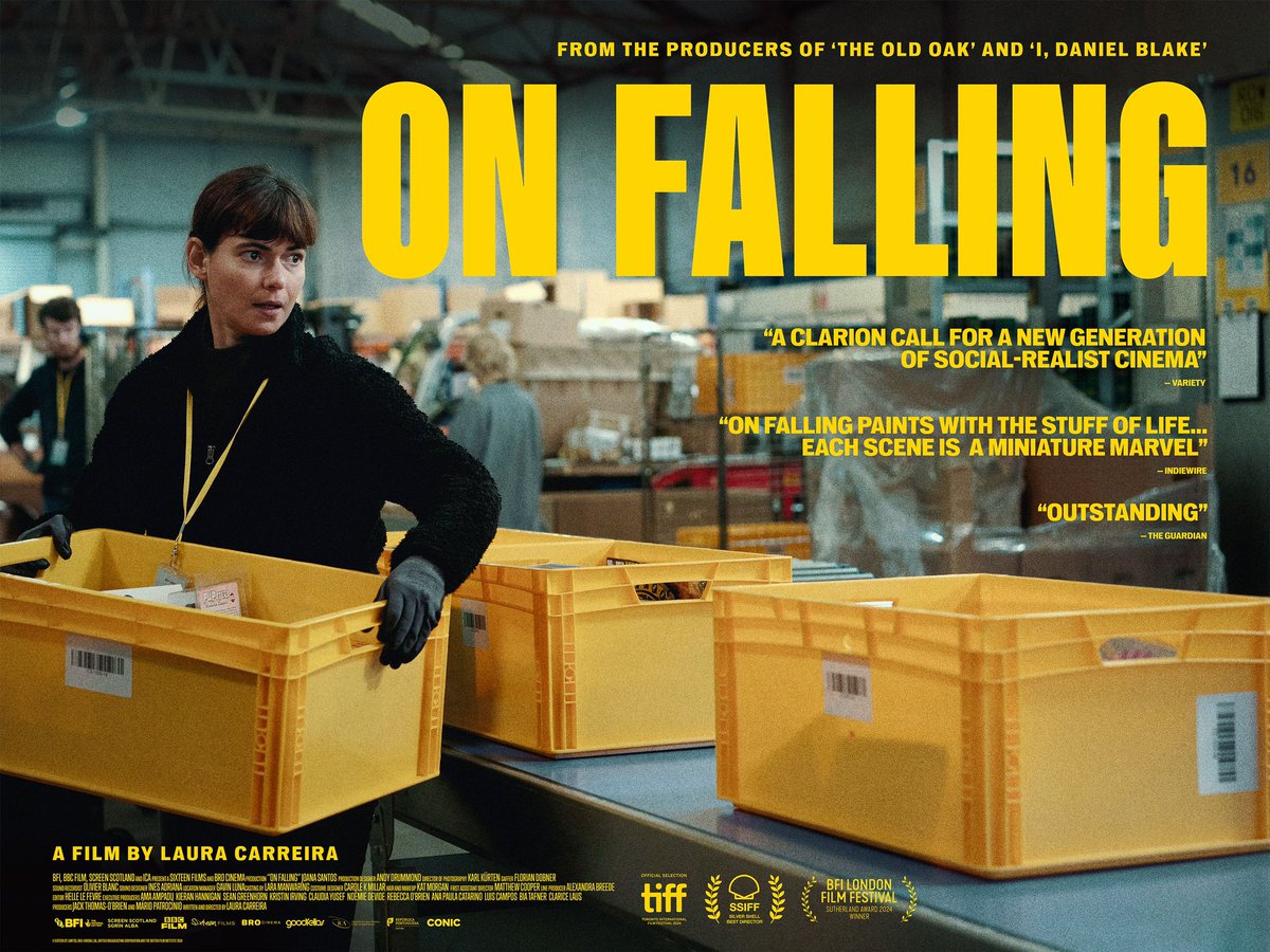 The new film from Ken Loach’s production company SixteenFilms ON FALLING will be in cinemas around the country from 7th March.

The film is about precarity, loneliness and exploitation. Please share and look out for more info coming soon!