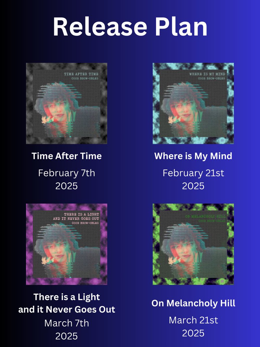 CoorBlimeyGuv's tweet photo. I’ll keep this updated as and when but here’s what you can expect this coming year!
#releaseplan #comingsoon #mymusic #whatscoming #shoegaze #indiepop #goth #newalbums https://t.co/fmGDK838PB