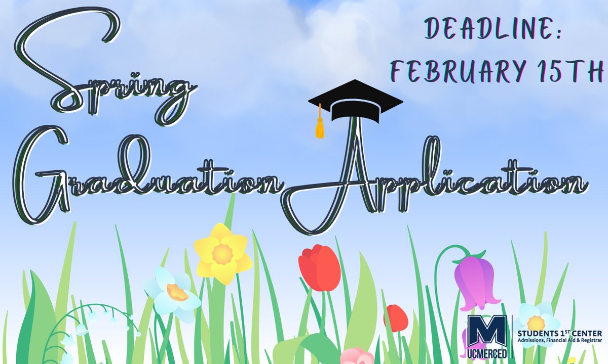 Rufus Reminder! If you're finishing your degree requirements this spring, don't forget to apply for graduation! 🎓
