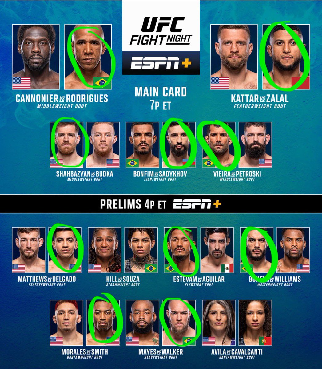 My #UFCVegas102 fight picks 💥💥