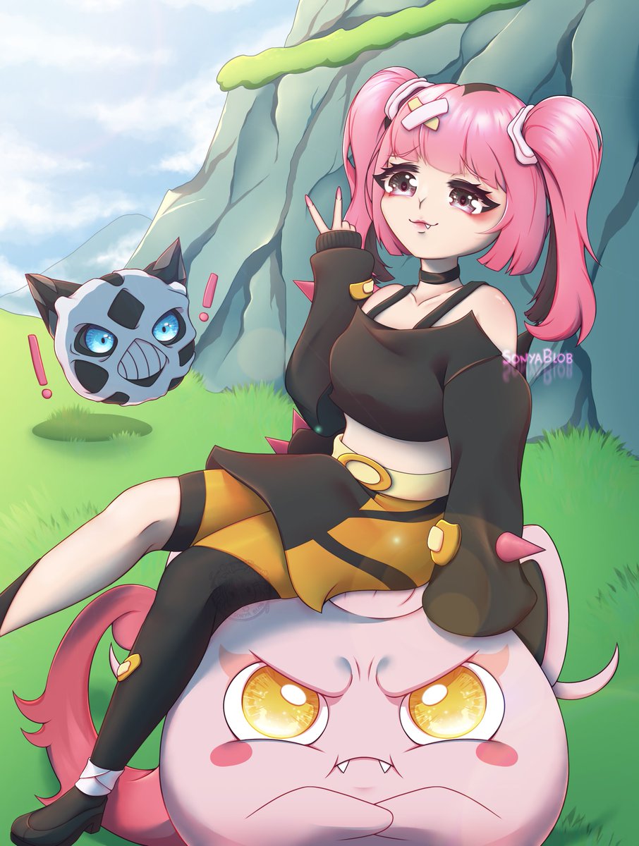 🪸 Coral and Scream Tail 🎈
#anipoke #サンゴ 
#サケブシッポ #オニゴーリ