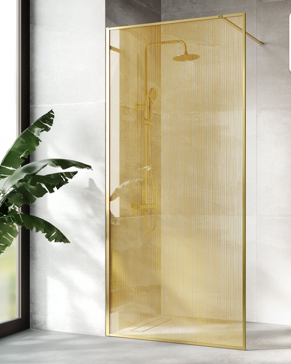 BathroomMUK's tweet image. We've brought a new design of brushed brass shower screens to our huge collection! This new Gold Mesh design is available in our Lyon and Munich brushed brass shower screens 💫

Shop here: bathroommountain.co.uk/shower-enclosu…

#goldbathroom #showerscreen #walkinshower