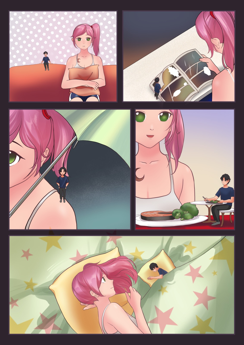 redhairkaitlyn's tweet photo. [CM] Comic page 2/5  

Just finished a comic on giantess series 😌, This commission is made on special request by friend 🤗

 #Original #character #commissionopen #illustration #commission #Giantess #Giant #girl #Tiny #sfm #comiccommission #commissionslots #slots #slotsopen https://t.co/bTDrR9xNcA