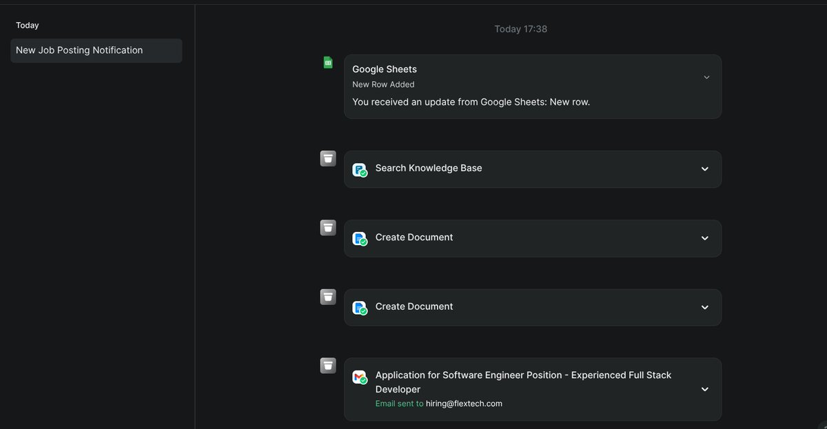 mantseflex's tweet photo. Created a successful automation workflow using Lindy as part of my AI start kit assignment https://t.co/ghBGZyQFmh
