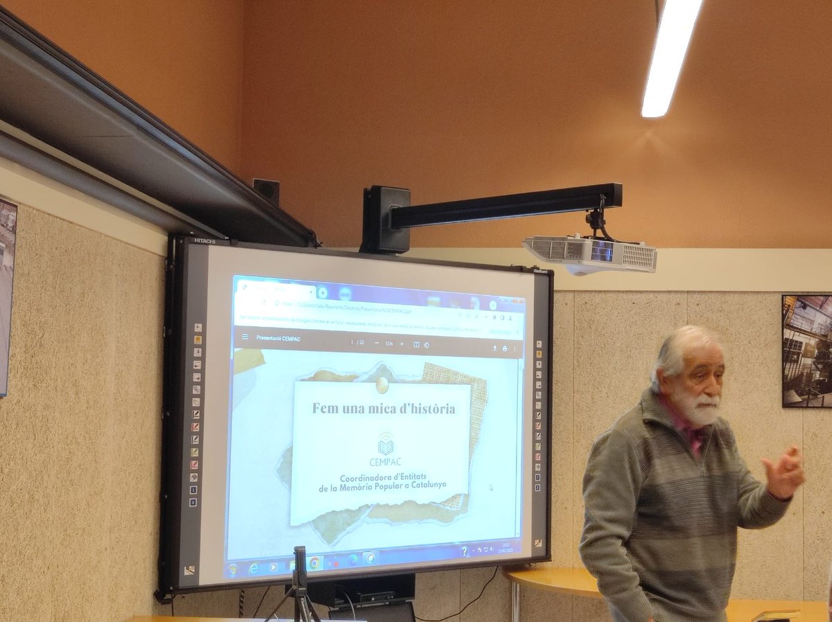 Barrull's tweet photo. Avui a #Terrassa al @MNACTEC, acte de creació de de la #CEMPAC Coordinadora d'Entitats de Memòria Popular de Catalunya explicant #OPEI i projectes @iramunt @ccentresestudis @AteneusCat @cultpopular_cat @cultura_cat .Som hi !!! https://t.co/yBesA63llv