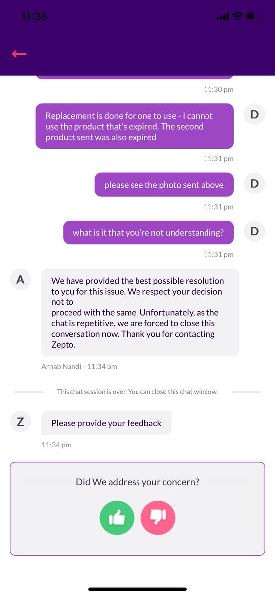 ShharmaDeeksha's tweet photo. @ZeptoNow please see the replaced product photo that again shows expired product being delivered. @fssaiindia @consumercourtin @FoodCorporatio2 please also see the response from Zepto helpline. Absolutely arrogant with no solution whatsoever. Looking forward to a solution ��🏻 https://t.co/SkhKJtgsmK