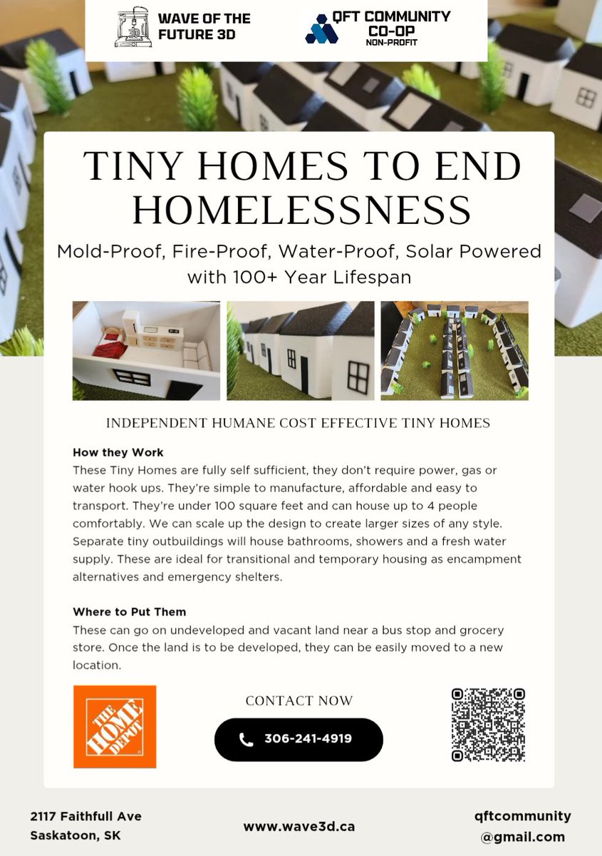 1222tech's tweet image. This is how we SOLVE HOMELESSNESS ✅ Individual housing first approach with affordable sustainable Tiny Homes 🏠

Donate &amp;amp; Learn More: zeffy.com/en-CA/peer-to-…

#endhomelessness #homeless #SolutionIsHere #canada #tinyhome #trending #donate