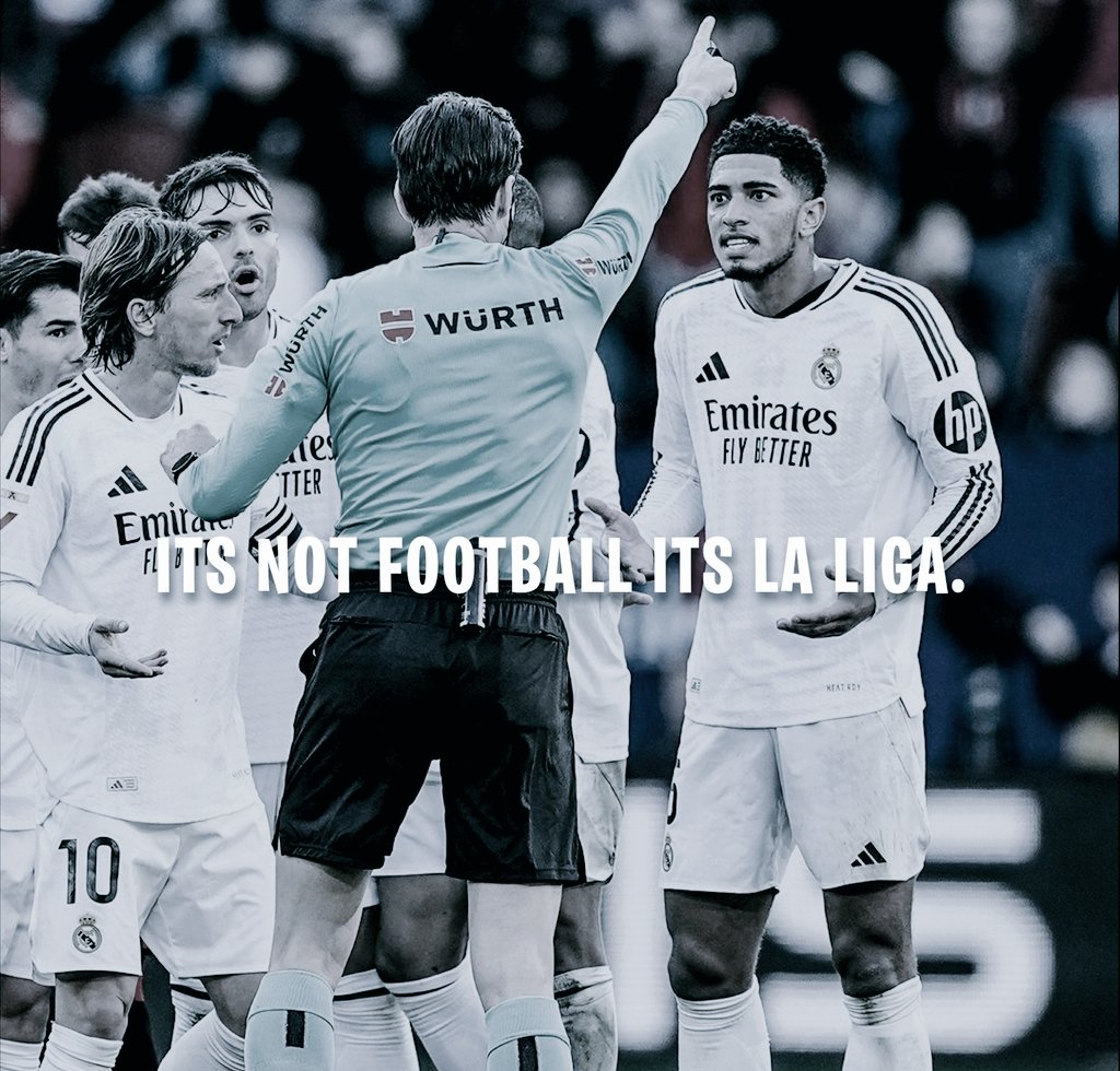 RT🔄 o 🤍 si estás de acuerdo...

💩❌ LIGA CORRUPTA ❌💩

It's not football, it's La Liga.

#ContraTodoyContraTodos ✊🏻
#HalaMadrid