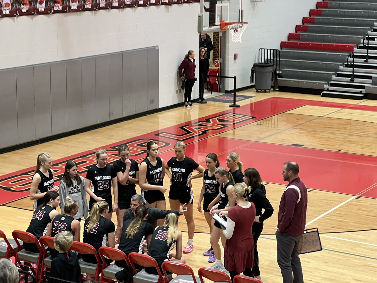 HCGBasketball's tweet photo. Successful road trip win 58-51 at Spring Lake last night! We move to 8-2 in the OK Black and 15-3 overall. 

Adelynn Nyhof - 13pts/3-3’s
Kierea Smits - 13pts/6rebs
Camryn Vanden Bosch- 13pts she passes 160 career 3’s 👀🔥GoMaroons! 
@DanDAddona @MLiveSports 
@MickMcCabe1 https://t.co/N8HeQuHA99