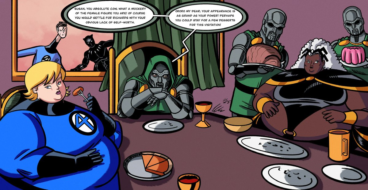 Plus_Stars_ARTS's tweet photo. Dinner with Doom
#ssbbw #ssbbwart https://t.co/zxns2XBkGS