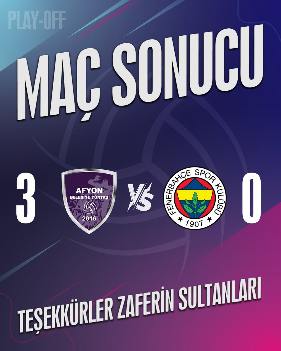 Tarih yazmaya devam!

Engelleri aştık, mücadelemizi verdik ve şimdi finaldeyiz!

Bu zafer; inancın, emeğin ve takım ruhunun eseri!

Son adımı da birlikte atacağız. Hedef şampiyonluk!