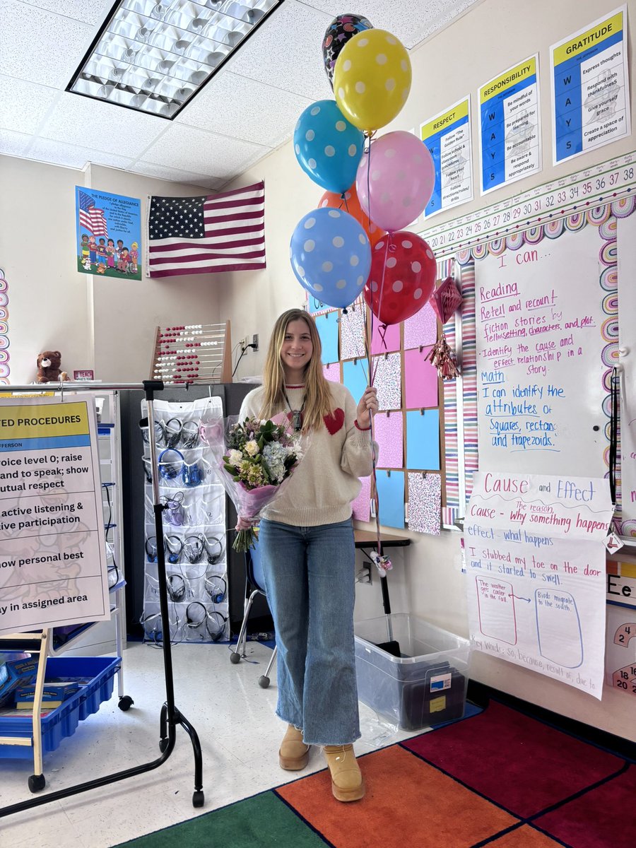 Congratulations, Mrs. Triozzi, on being named Jefferson’s 2025 Teacher of the Year!  A special light shines within your students because of you! Job well done! 🍎🤍