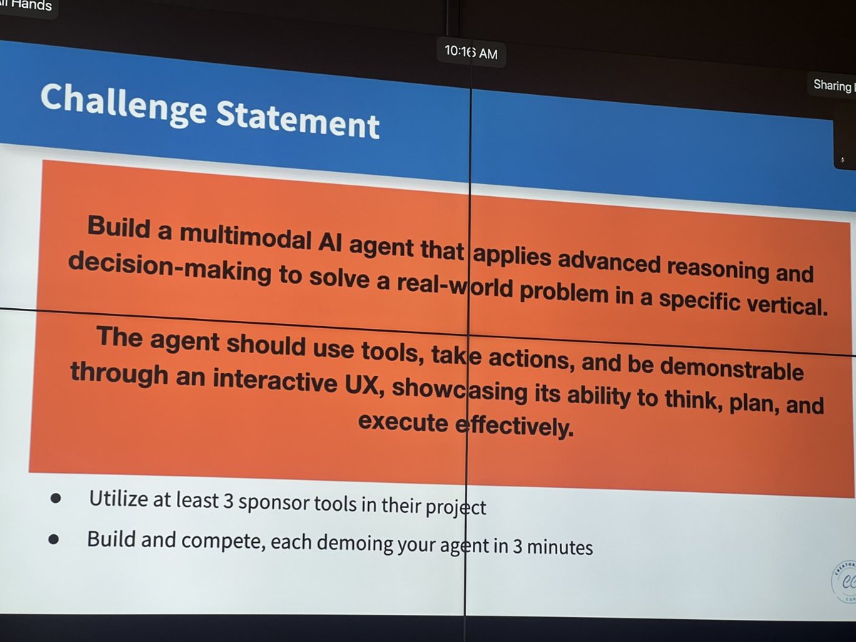 vishakha041's tweet image. multimodal AI agents coming in hot from creator corners hackathon at @weights_biases @ApertureData
#aperturedb #multimodalai