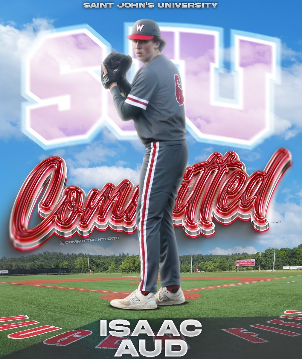 I am extremely blessed to announce I will be committing to St. John’s University to play baseball and continue my education for the next four years. Huge thank you to God, my family, coaches, and friends. Very grateful for the opportunity and can’t wait to play ball. Go Johnnies!