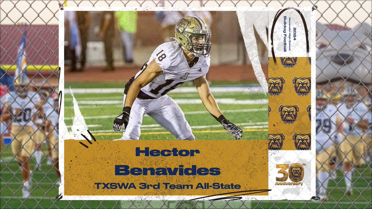 JBABulldogs's tweet photo. 🚨🐾🦴🏆🦴🐾🚨

🦴All-State 3rd Team
Junior-Defensive Back-
🎖️Hector Benavides 

🦴All-State Honorable-Mention
Senior-Offensive Guard-
🎖️Aaron Carranza
(*2-Time All-State)

🦴All-State Honorable-Mention
Senior-Offensive Tackle-
🎖️William Omenski

#BuildingChampions
#BulldogBITE https://t.co/cIjv69zhNV