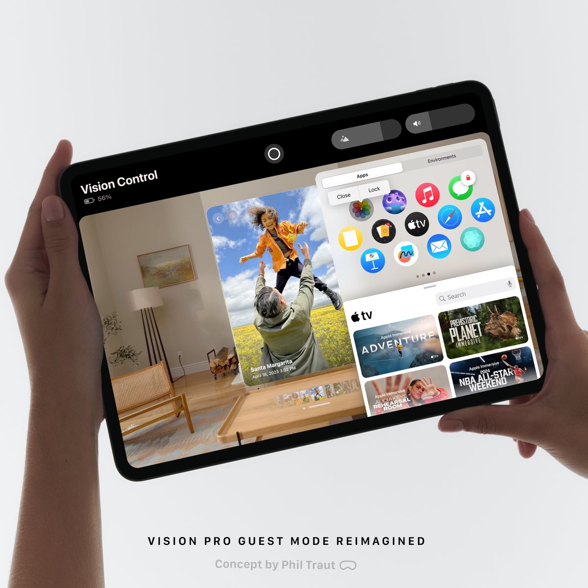 BREAKING: visionOS 2.4 will bring Apple Intelligence, a new Spatial content app and a revamped guest mode to Vision Pro, coming in April and in beta this week.

Via <a href="/markgurman/">Mark Gurman</a>