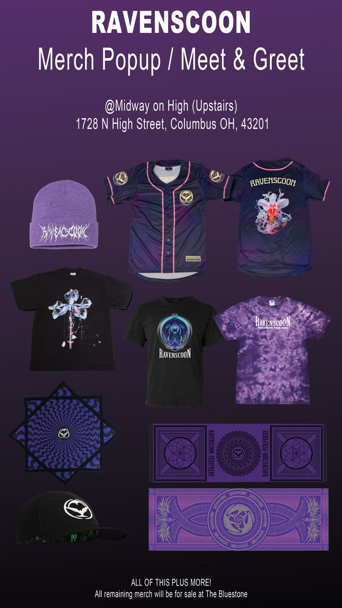 RAVENSCOON's tweet image. doing a pop up today 2-5pm at midway on high :)