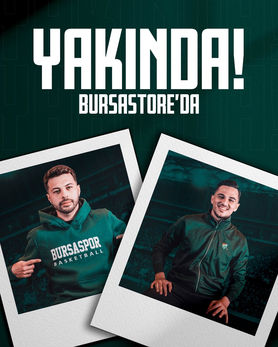 Bursastore’da heyecan verici yenilikler yakında sizlerle! 🏀🟢 Bursaspor Basketbol ürünleri de yakında Bursastore’da ! Takipte kalın. 💚 #BursaStore #Bursaspor #YeniSezon