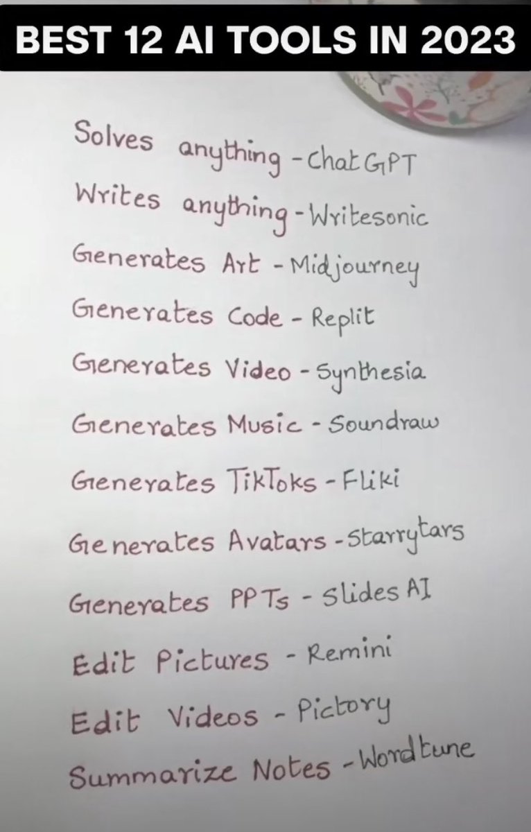 _MzJayde's tweet photo. Found this very helpful 🥰 - AI tools https://t.co/uj6mwGaYbL