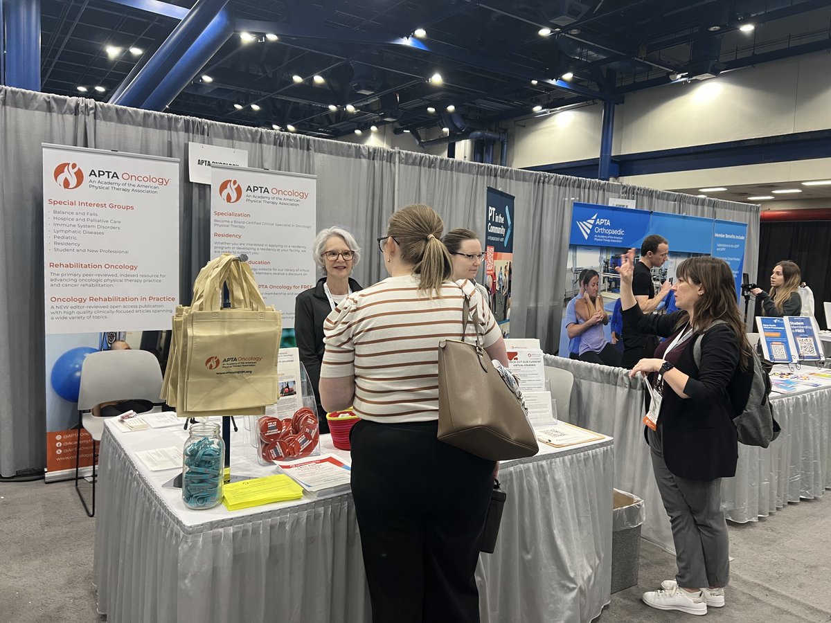 Last day at CSM come see us at Booth 1746 and get involved with APTA Oncology Student membership is free!! 
#aptaoncology