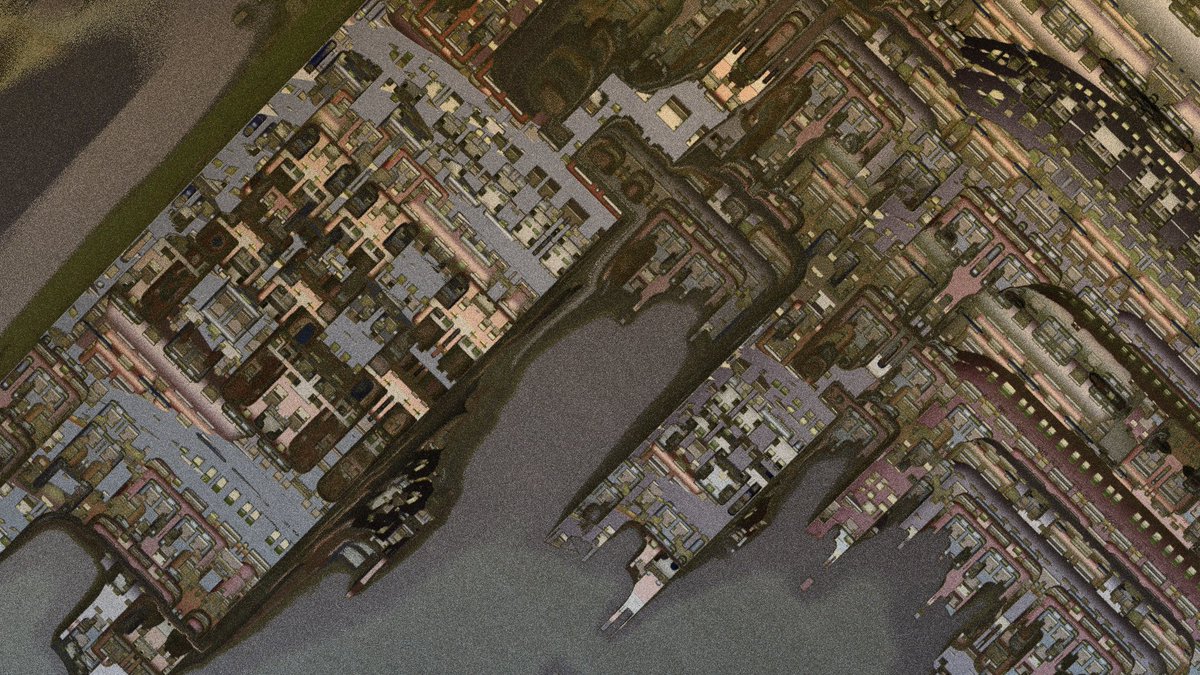 Classified satellite imagery reveals a vast fractal industrial complex, believed to be constructed by a highly advanced AI system. 🛰️🤖