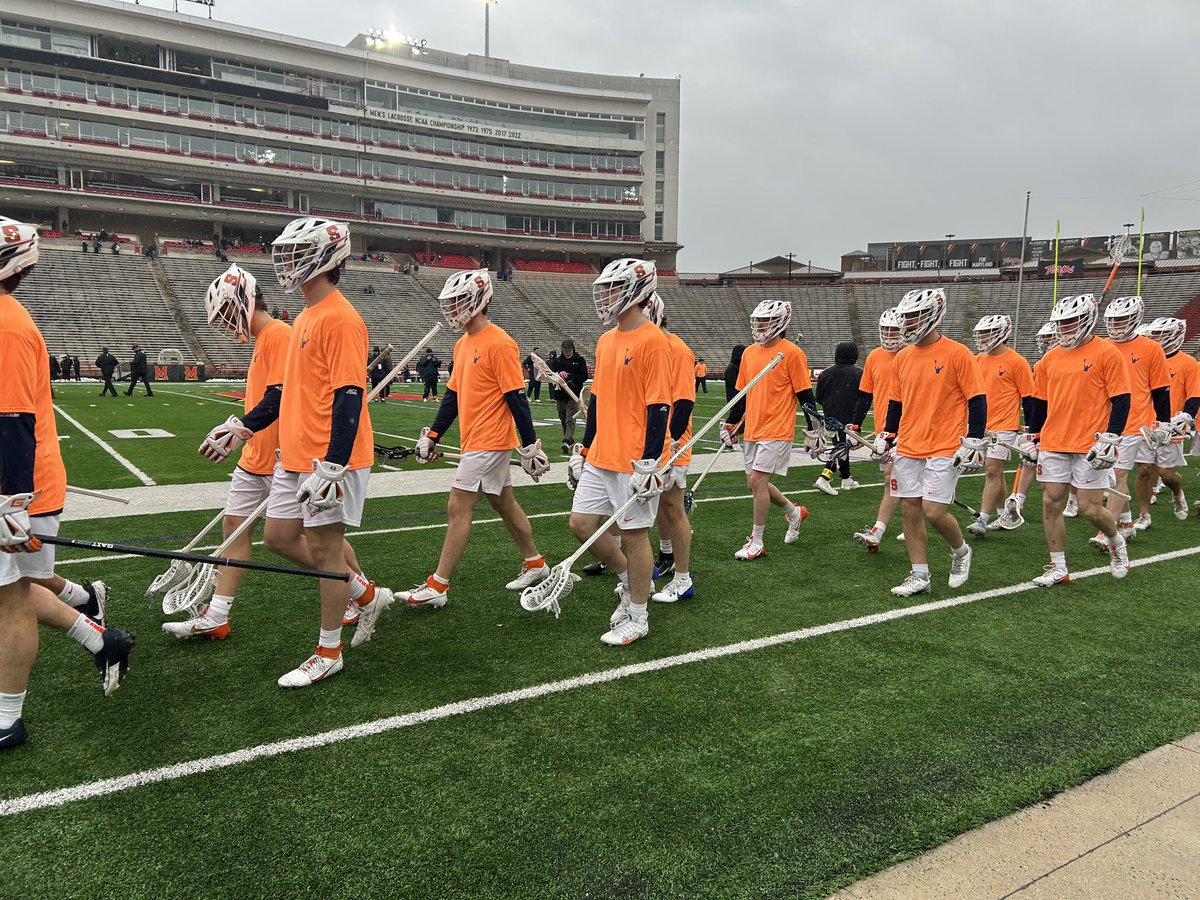 eddycalkins3's tweet image. RAIN RAIN GO AWAY, COME AGAIN ANOTHER DAY 🎶
We have top ten lacrosse at SECU. No. 2 @CuseMLAX and No. 6 @TerpsMLax go head to head for the third straight year.
Going to be tough to beat last year’s OT thriller.
📹 @TerpsCentral