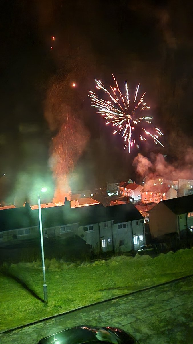 Firework display in honour of a lassie who sadly passed ,I love living in village that everyone come to together to celebrate one of their own